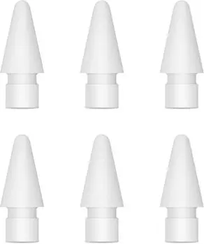 Сменные наконечники для Apple Pencil 2-го и 1-го поколения — 6 шт. в упаковке — совместимые с USB-C наконечники для карандашей — точные для улучшенного письма и рисования