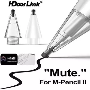 Сменные наконечники HdoorLink для Huawei M-Pencil 2-го поколения, наконечник стилуса для M-Pencil 2, аксессуары, сменные наконечники белый