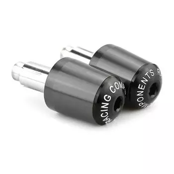 Сменные наконечники руля Мотоциклетные алюминиевые наконечники руля Заглушки Аксессуары для мотоциклов Наконечник руля скутера серебряный