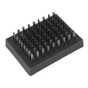 Сменные насадки для щеток для гриля, термостойкая проволока, щетина для гриля, беспроводные насадки для чистки щеток, портативный очиститель для барбекю чёрный