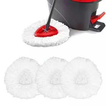 Сменные насадки для швабры vileda для O-Cedar Моющиеся сменные стержни из микрофибры Easywring Легкая чистка Треугольный диск, совместимый с вращающимися швабрами красный