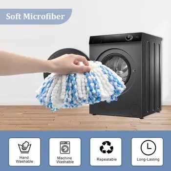 Сменные насадки для швабры vileda для O-Cedar Моющиеся сменные стержни из микрофибры Easywring Легкая чистка Треугольный диск, совместимый с вращающимися швабрами красный