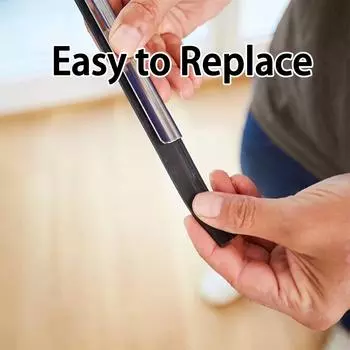 Сменные насадки для скребка для мытья окон, сменная резиновая насадка для мытья окон, часть инструмента для мытья окон, очиститель для душа, 2 цвета на выбор чёрный