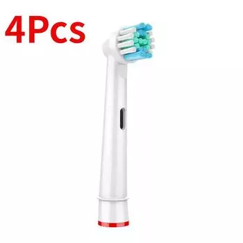 Сменные насадки для зубных щеток, 4 шт., насадка для электрической зубной щетки белый