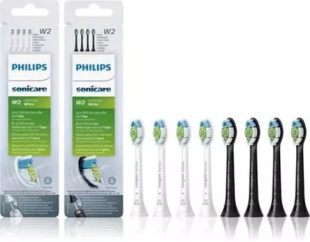 Сменные насадки для зубных щеток Philips Sonicare Optimal White HX6064/10+HX6064/11 TU прозрачный