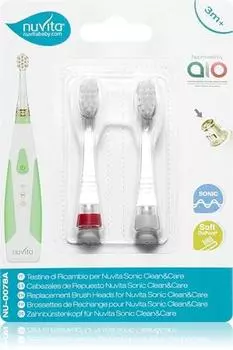 Сменные насадки Nuvita Sonic Clean&Care TU прозрачный