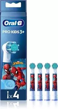 Сменные насадки Oral B PRO Kids 3+ для детской зубной щетки TU прозрачный
