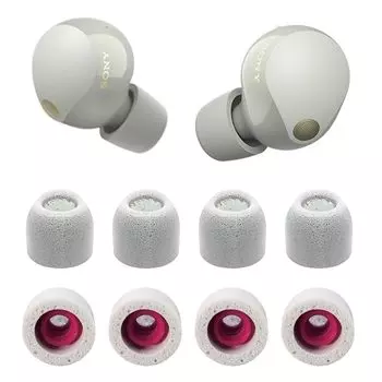 Сменные наушники VSuRing для Sony, 8 штук, изготовлены из уретана с низкой упругостью, защита от ушной серы с фильтром, помещаются в чехол, звукоизоляция, мягкие, могут быть