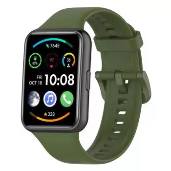 Сменные ремешки для смарт-часов Field Green Smart Watch, мягкий силиконовый ремешок для FIT2 зелёный