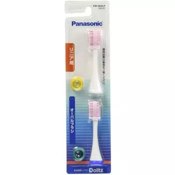 Сменные щетки Panasonic Dolts Oval Brush Set из 2 шт. (6 месяцев) Розовый EW0934-P
