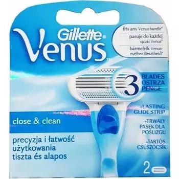 Сменные женские бритвы Gillette Venus Classic, 2 пары 3014260264505