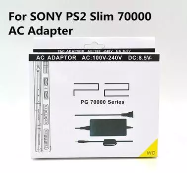 Сменный адаптер переменного тока для PS2 Slim 70000 Series для PS2 DC 8.5V AC адаптер зарядное устройство адаптер питания штепсельная вилка США/штепсельная вилка ЕС 100240 В
