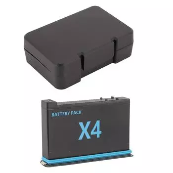 Сменный аккумулятор для экшн-камеры X4, полностью декодированный аккумулятор емкостью 2500 мАч, поддержка быстрой зарядки PD