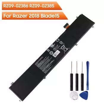 Сменный аккумулятор для ноутбука RC30-0248 RZ09-0288 RZ09-0367 RZ09-0409 для Razer 2018 Blade15 RZ09-02386 RZ09-02385 Аккумулятор для ноутбука 5209 мАч