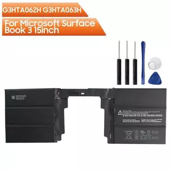 Сменный аккумулятор для планшета G3HTA062H G3HTA063H для Microsoft Surface Book 3 15 дюймов 5473 мАч с инструментами