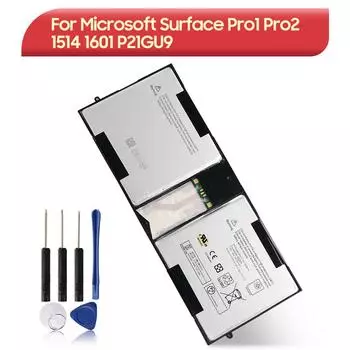 Сменный аккумулятор для планшета Microsoft Surface Pro 1 Pro 2 Pro1 Pro2 1514 1601 P21GU9 5676 мАч с инструментами