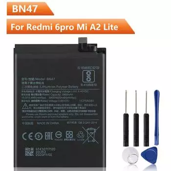 Сменный аккумулятор для телефона BN47 для Xiaomi Redmi 6pro Hongmi 6 Pro Mi A2 lite BN47, аккумулятор 4000 мАч 4000mAh
