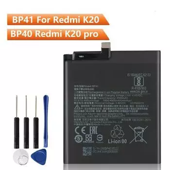 Сменный аккумулятор для телефона BP40 для Xiaomi Redmi K20 Pro K20 Pro Premium Mi 9T Pro, аккумулятор для телефона BP41 для Xiaomi Redmi K20 Mi9T, 3900 мАч BP40 For Redmi K20 Pro