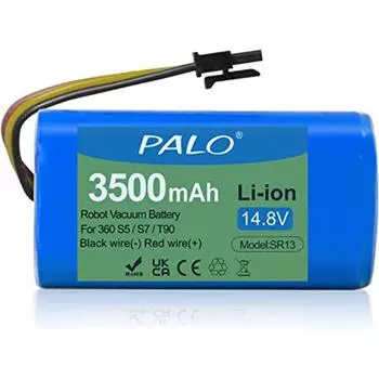Сменный аккумулятор PALO для робота-пылесоса LiDAR 360 S5 S7 T90, 14,8 В, 3500 мАч синий