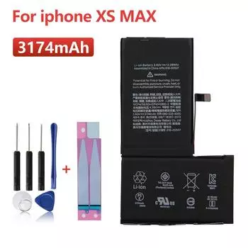 Сменный аккумулятор телефона для iPhone XS MAX A2101A192 A2104 A2102, аккумулятор 3174 мАч + инструменты 3174mAh