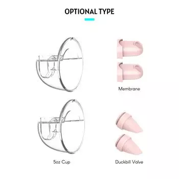 Сменный аксессуар для электрического молокоотсоса YOUHA включает в себя 2 мягких пищевых клапана «утконос» Duckbill Valve