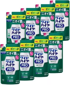 Сменный блок антибактериальной жидкости Wide Heiter PRO 480 мл x 8 шт. [Оптовая закупка]