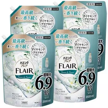 Сменный блок аромата Humming Flare Savon de Savon, большая емкость 2500 мл x 4 [Коробка продана] зелёный