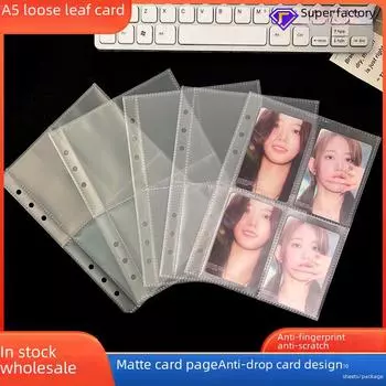 Сменный блок для альбома с матовыми матовыми карточками — страницы шириной 3 дюйма с четырьмя ячейками и 5 дюймов с двумя ячейками для хранения небольших карточек