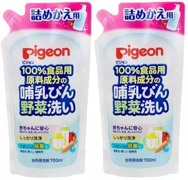 Сменный блок для мытья бутылочек Pigeon Baby, 700 мл, 2 шт. [Оптовая закупка]