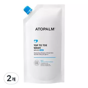 Сменный блок для мытья головы и ног Atopam, 400 мл, 2 шт.