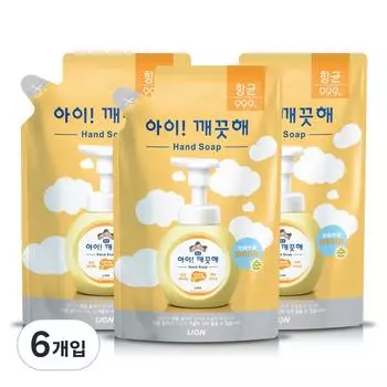 Сменный блок для мытья рук с ароматом iClean Pure, 6 шт., 450 мл