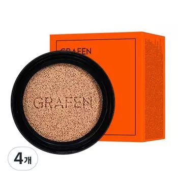 Сменный блок для подушек Graphen Mens Handsome Cover, 15 г, нет. 1, 4 шт., лучшая мужская косметика Кореи.