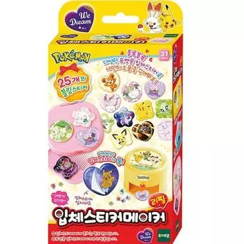 Сменный блок для создания 3D-наклеек We Dream Pokemon, разноцветные, популярные корейские игрушки для малышей