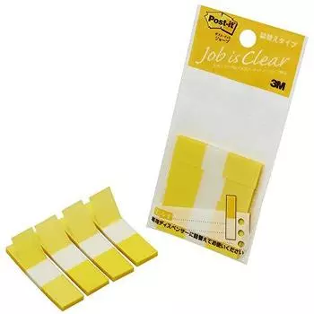 Сменный блок для заметок Post-it film, заголовок желтый 44 x 12 мм 50 листов x 4 блока 680RH-3