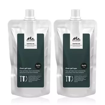 Сменный блок геля для бритья Manhurst 250 г 2 упаковки