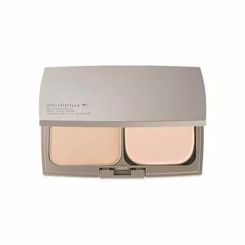 Сменный блок компактной пудры Mediplus с пуховкой-спонжем 11 г в месяц SPF26 Пудра для адсорбции кожного сала (Пополнение) (2-3 поставки) PA ++