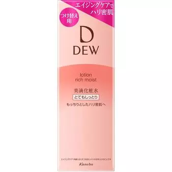 Сменный блок лосьона Kanebo DEW 150 мл. Для использования нажмите на дозатор несколько раз, пока содержимое не вытечет.. Нанесите два нажатия на ладонь или ватный диск.