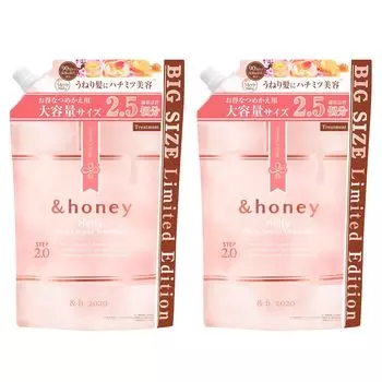 Сменный блок Melty Moist Treatment, большая емкость, 2 набора по 875 г каждый, лечение волос и мед 2.0