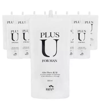 Сменный блок мужского лосьона Man with Flowers Plus u большого объема, 900 мл, 10 шт.