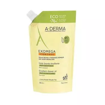 Сменный блок очищающего смягчающего масла A-Derma Exomega Control 500 мл