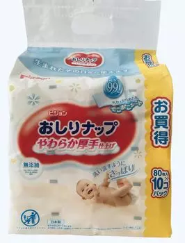 Сменный блок Pigeon Butt Nap Soft Thick Finish 80 листов x 10 упаковок