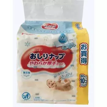 Сменный блок Pigeon Butt Nap Soft Thick Finish 80 листов x 10 упаковок