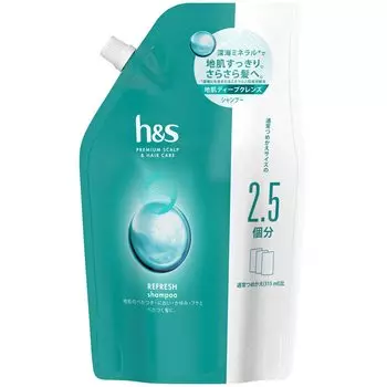 Сменный блок шампуня большой емкости 800 мл Refresh h&s H&S