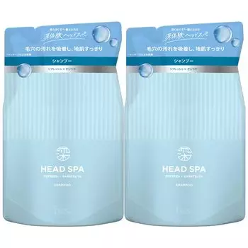 Сменный блок шампуня Deep Experience Head Spa 350 г x 2 Refresh x Smooth h&s H&S [Оптовая закупка]