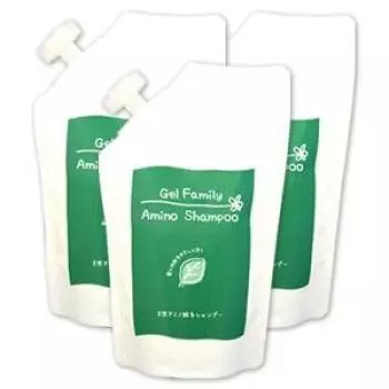 Сменный блок шампуня Gel Family Amino 500 мл x 3 шт. в наборе