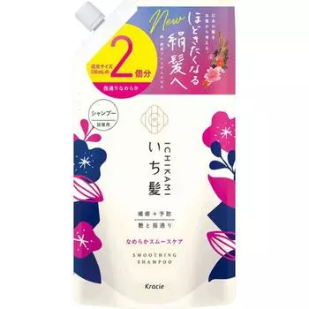 Сменный блок шампуня Ichikami Smooth Care, 2 дозы, 660 мл