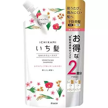 Сменный блок шампуня Ichikami Smooth Care 2 раза 680 мл 680 мл [Старый продукт] (х 1)