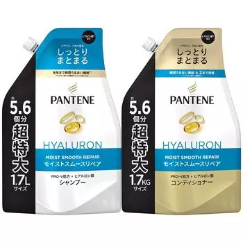 Сменный блок шампуня-кондиционера Pantene Extra Large x 2 Moist Smooth Repair + 1,7 кг [оптовая закупка]