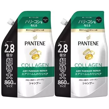 Сменный блок шампуня Pantene Extra Large 860 мл x 2 Airy Soft Repair [Оптовая закупка]