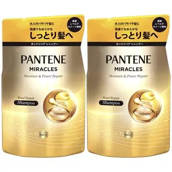 Сменный блок шампуня Pantene Miracles 350 г x 2 Bond Repair Series Moisture Power Repair & [Оптовая закупка]